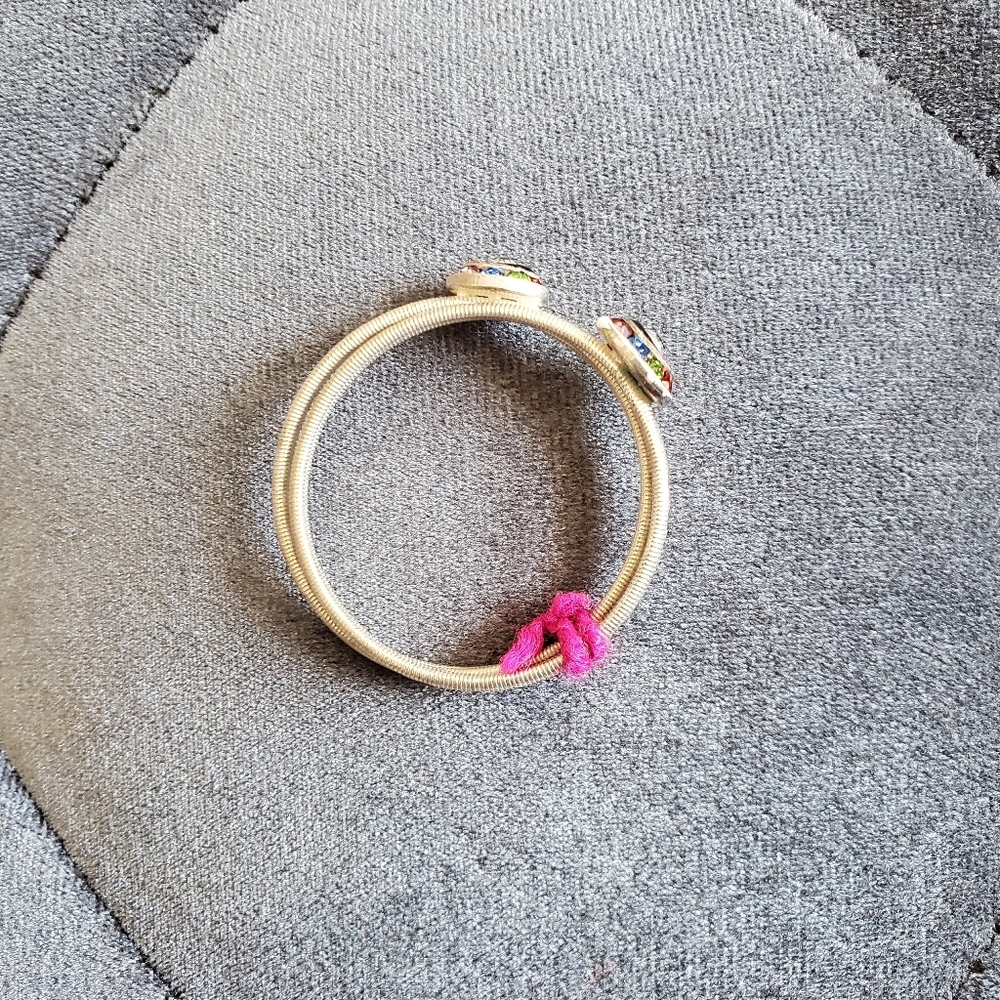 Pure real silver baby bangles for newborn